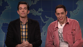 Pete Davidson Jokes About <i>The Mule</i> and His 'Crazy Month' Alongside John Mulaney on <i>SNL</i>